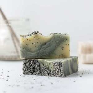 TEA TREE POPPY SEED SOAP 100G