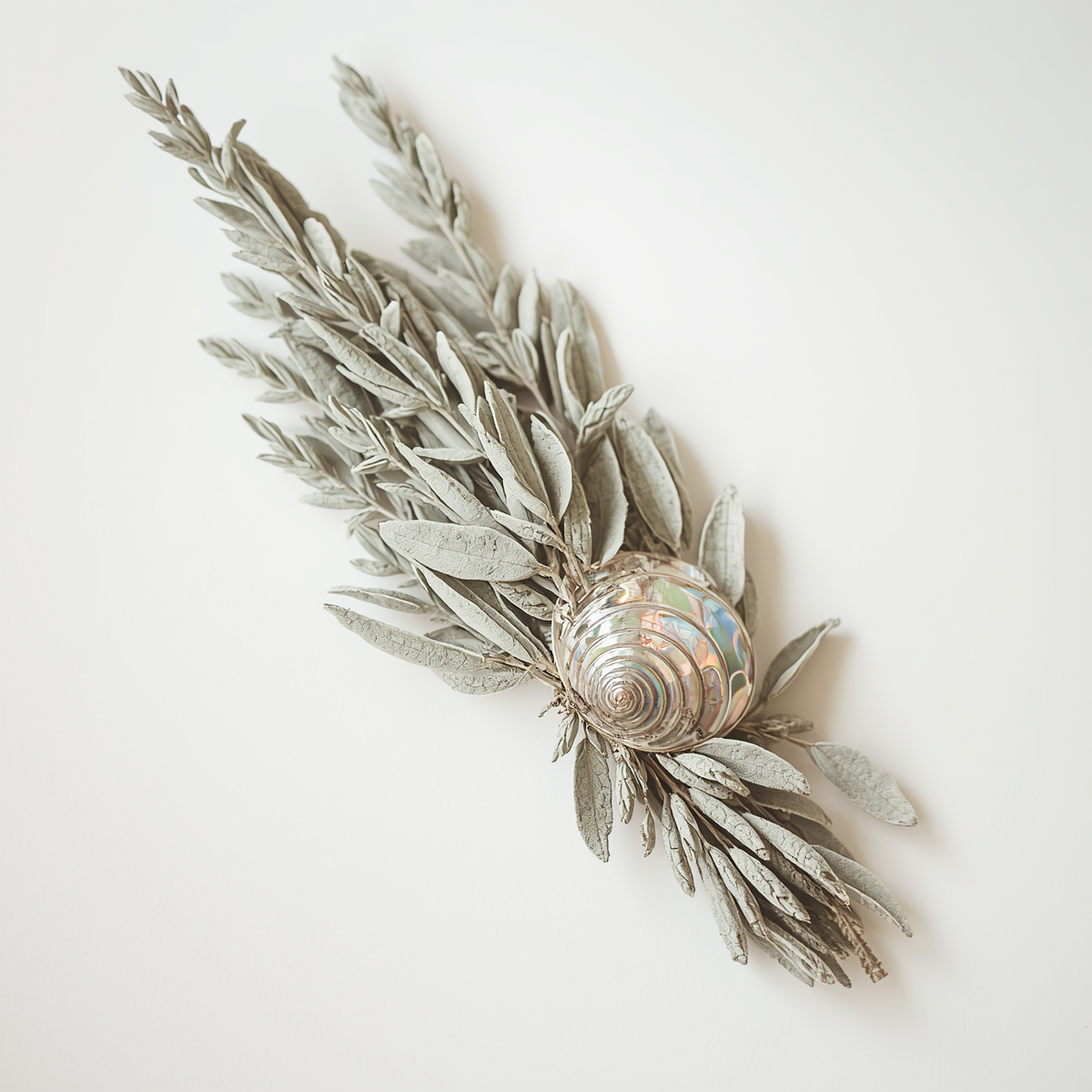 WHITE SAGE & ABALONE SHELL